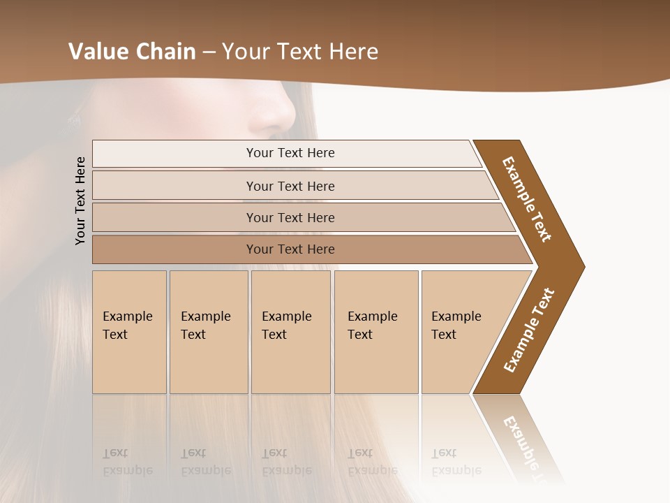 A Woman With Long Blonde Hair Powerpoint Template PowerPoint Template