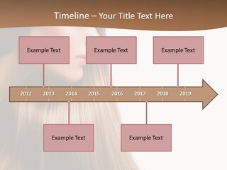 A Woman With Long Blonde Hair Powerpoint Template PowerPoint Template