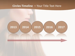 A Woman With Long Blonde Hair Powerpoint Template PowerPoint Template
