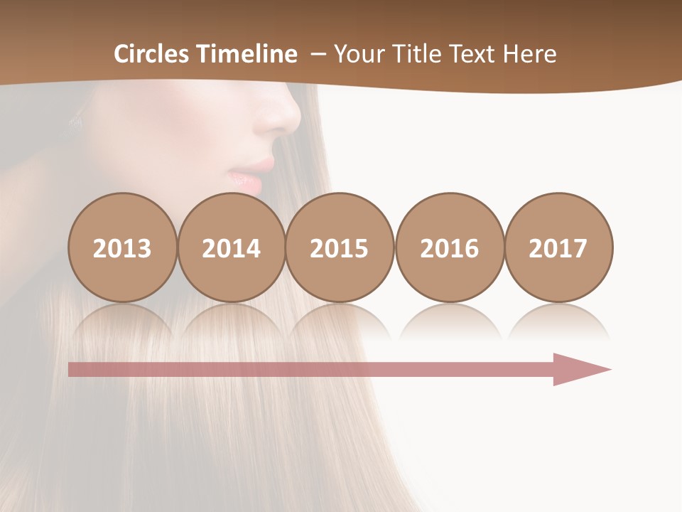 A Woman With Long Blonde Hair Powerpoint Template PowerPoint Template