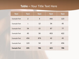 A Woman With Long Blonde Hair Powerpoint Template PowerPoint Template