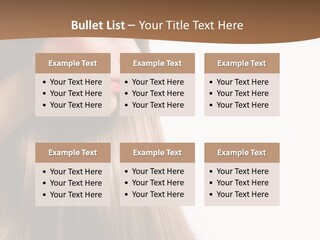 A Woman With Long Blonde Hair Powerpoint Template PowerPoint Template