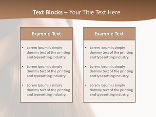 A Woman With Long Blonde Hair Powerpoint Template PowerPoint Template