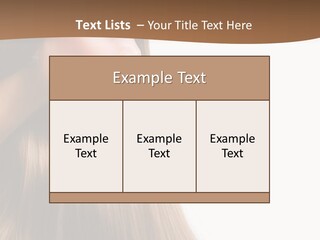 A Woman With Long Blonde Hair Powerpoint Template PowerPoint Template