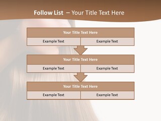 A Woman With Long Blonde Hair Powerpoint Template PowerPoint Template