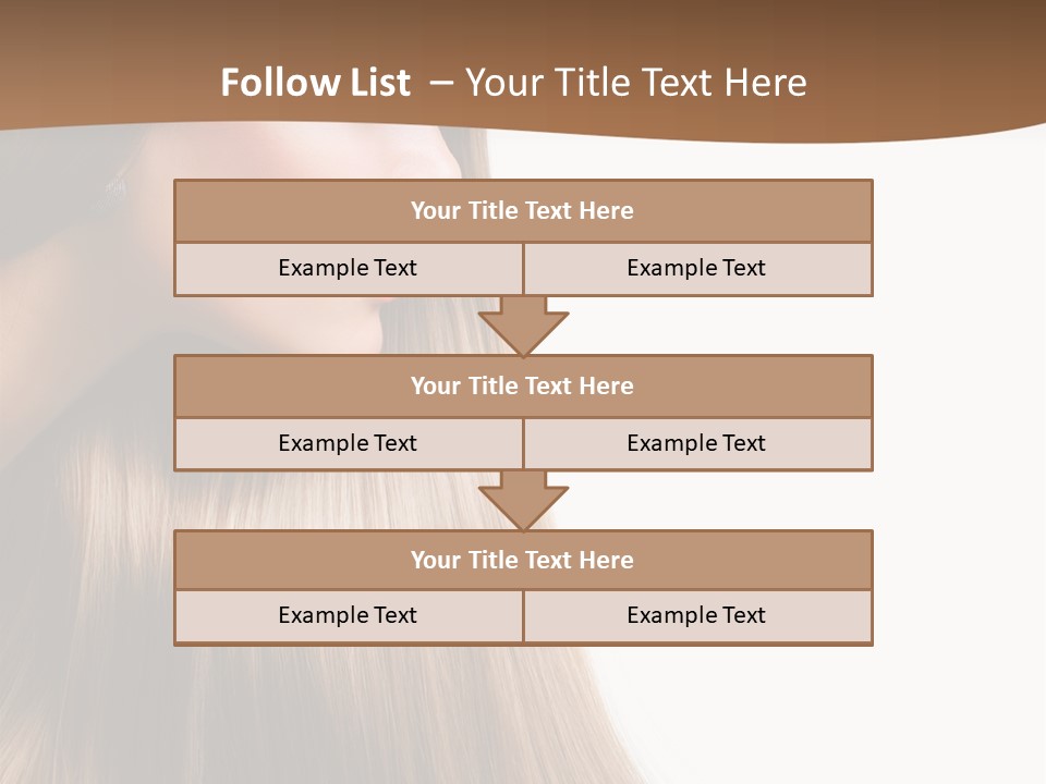 A Woman With Long Blonde Hair Powerpoint Template PowerPoint Template