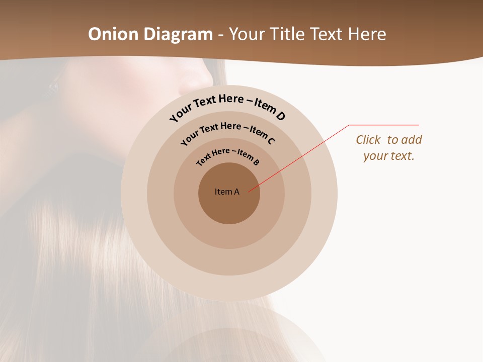 A Woman With Long Blonde Hair Powerpoint Template PowerPoint Template