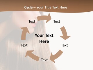 A Woman With Long Blonde Hair Powerpoint Template PowerPoint Template