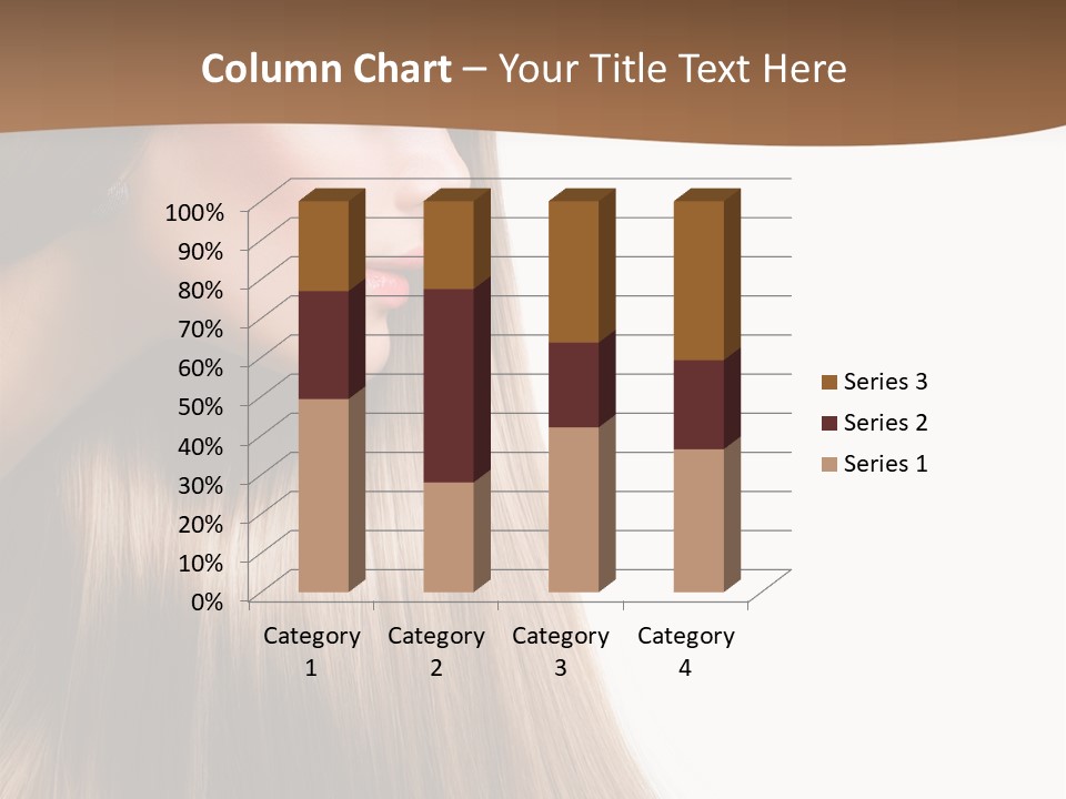 A Woman With Long Blonde Hair Powerpoint Template PowerPoint Template