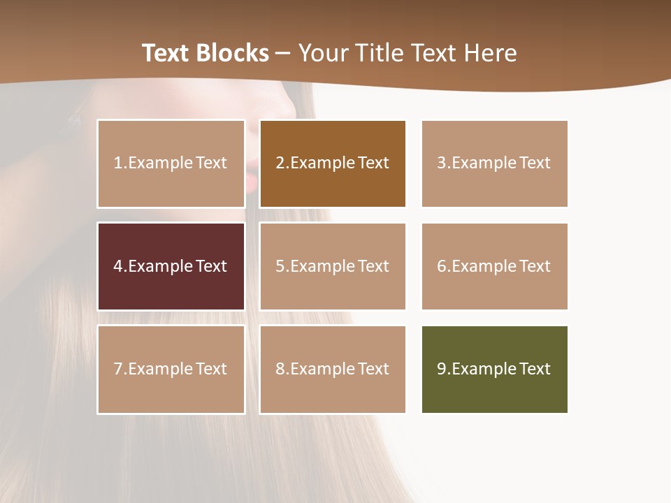 A Woman With Long Blonde Hair Powerpoint Template PowerPoint Template