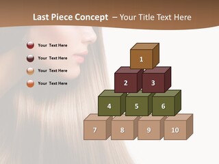 A Woman With Long Blonde Hair Powerpoint Template PowerPoint Template