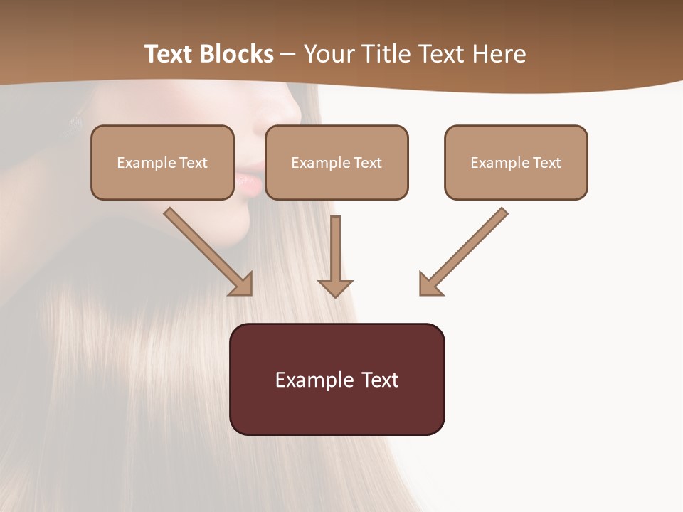 A Woman With Long Blonde Hair Powerpoint Template PowerPoint Template