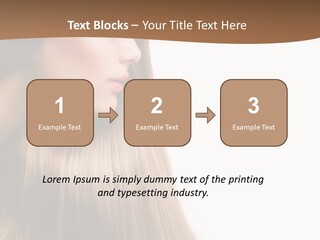 A Woman With Long Blonde Hair Powerpoint Template PowerPoint Template