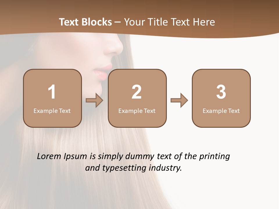 A Woman With Long Blonde Hair Powerpoint Template PowerPoint Template
