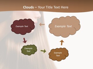 A Woman With Long Blonde Hair Powerpoint Template PowerPoint Template