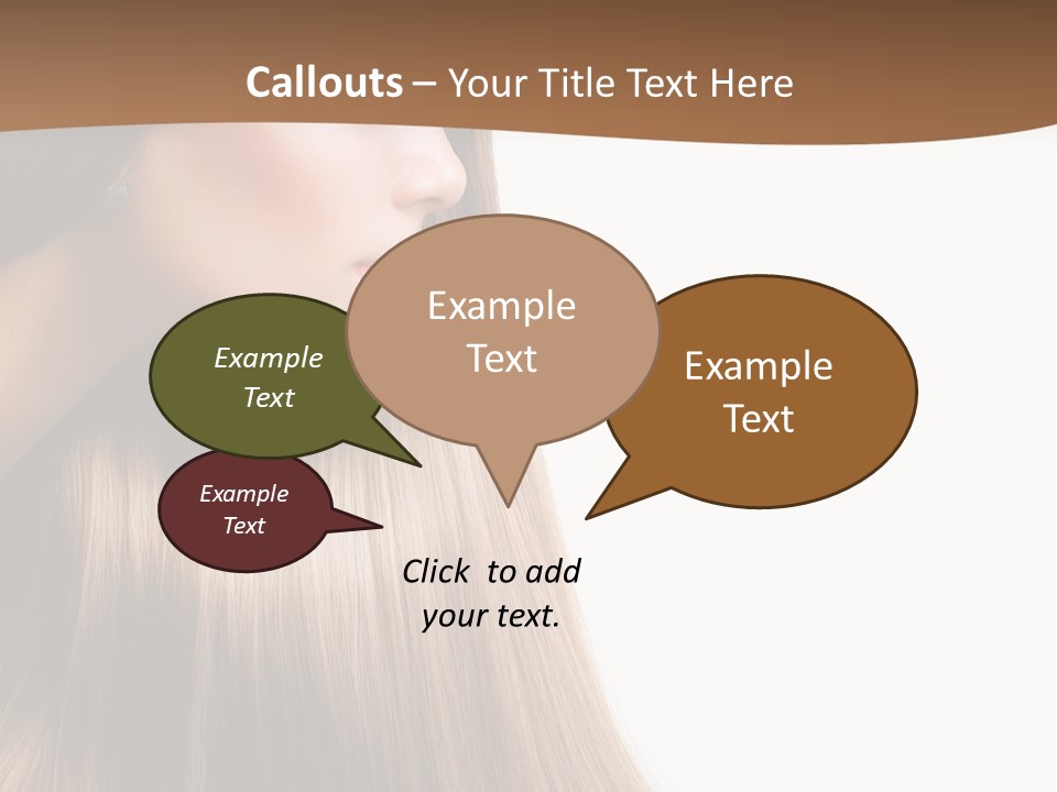 A Woman With Long Blonde Hair Powerpoint Template PowerPoint Template