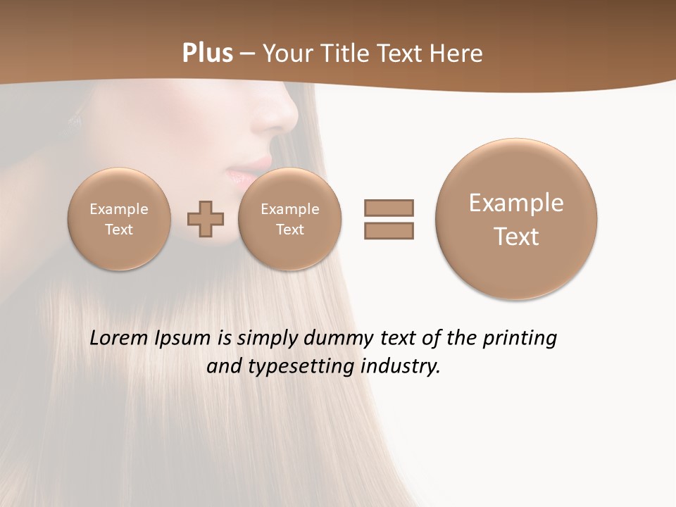A Woman With Long Blonde Hair Powerpoint Template PowerPoint Template