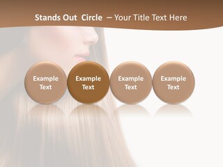 A Woman With Long Blonde Hair Powerpoint Template PowerPoint Template