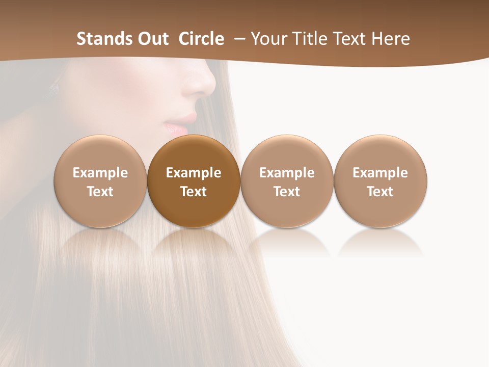 A Woman With Long Blonde Hair Powerpoint Template PowerPoint Template