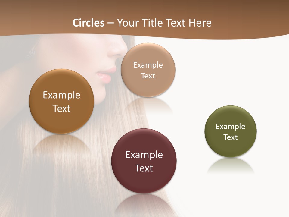 A Woman With Long Blonde Hair Powerpoint Template PowerPoint Template