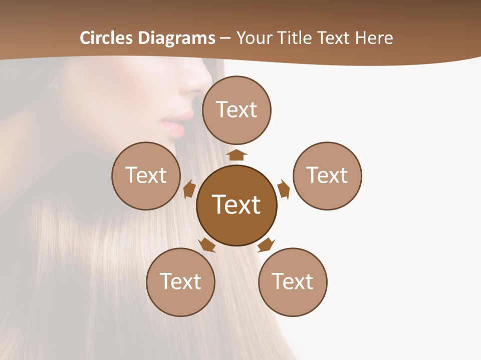 A Woman With Long Blonde Hair Powerpoint Template PowerPoint Template