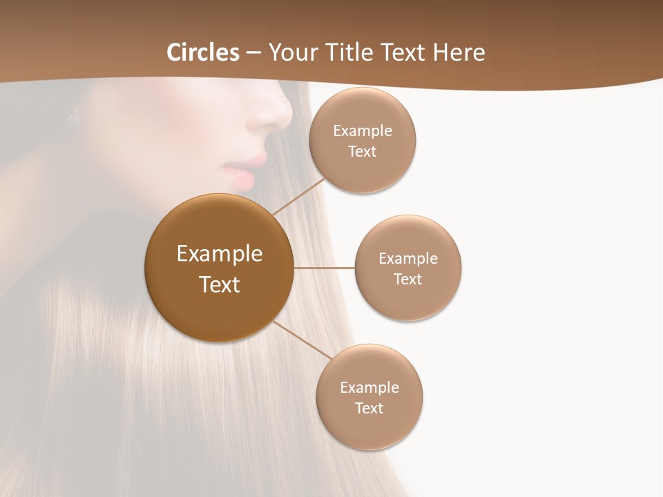 A Woman With Long Blonde Hair Powerpoint Template PowerPoint Template