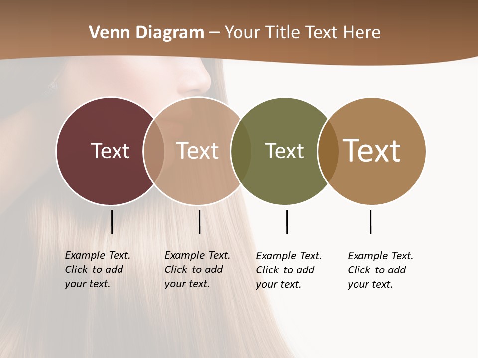 A Woman With Long Blonde Hair Powerpoint Template PowerPoint Template