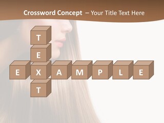 A Woman With Long Blonde Hair Powerpoint Template PowerPoint Template