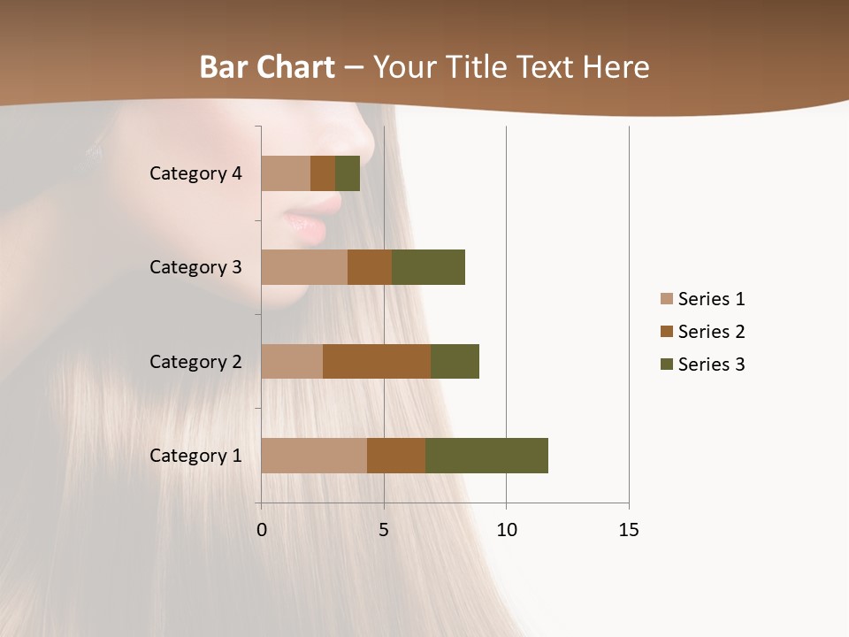 A Woman With Long Blonde Hair Powerpoint Template PowerPoint Template