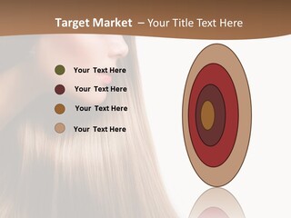 A Woman With Long Blonde Hair Powerpoint Template PowerPoint Template