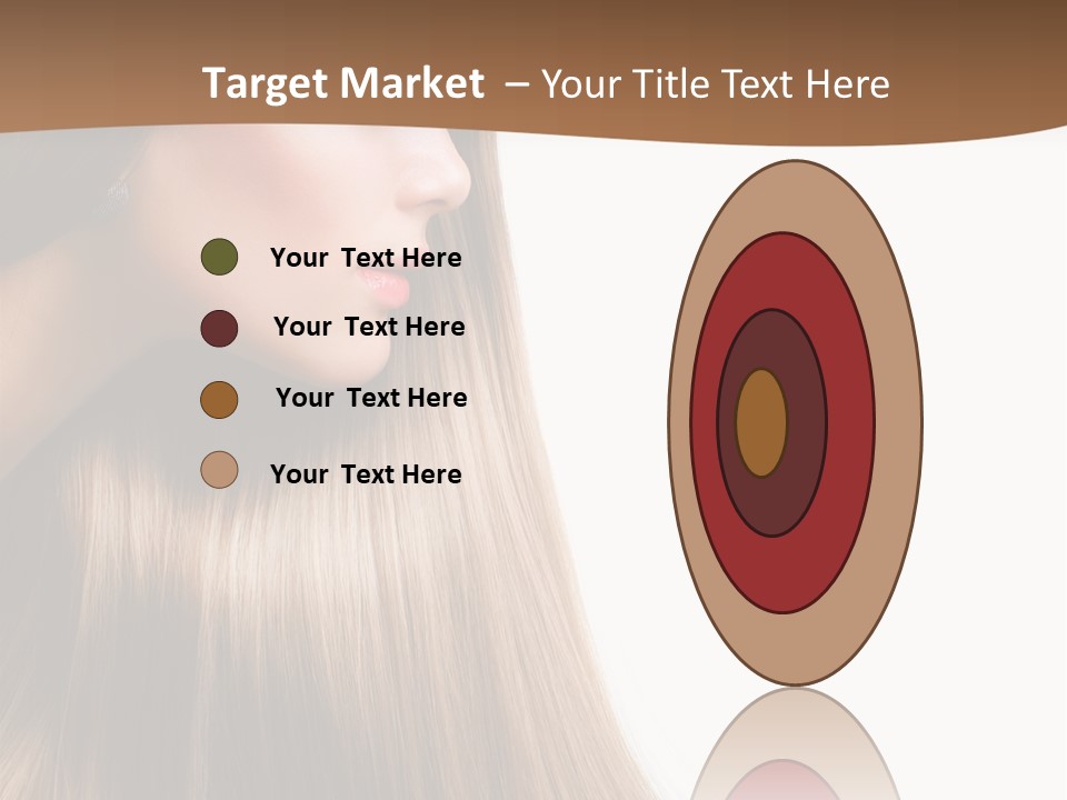 A Woman With Long Blonde Hair Powerpoint Template PowerPoint Template