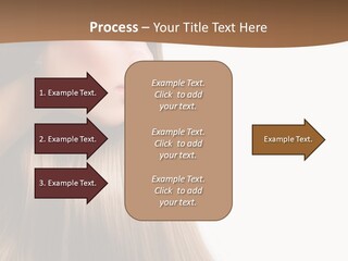A Woman With Long Blonde Hair Powerpoint Template PowerPoint Template