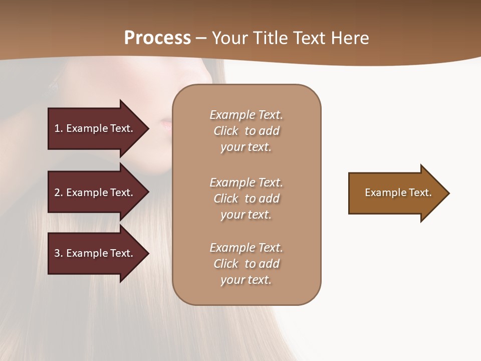 A Woman With Long Blonde Hair Powerpoint Template PowerPoint Template