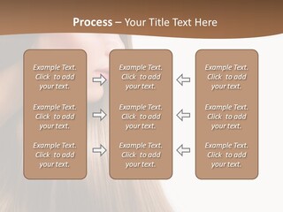 A Woman With Long Blonde Hair Powerpoint Template PowerPoint Template