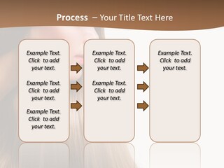 A Woman With Long Blonde Hair Powerpoint Template PowerPoint Template