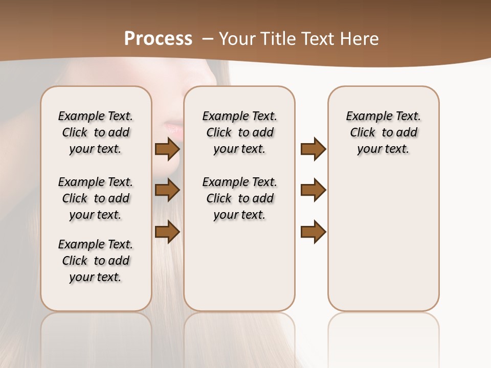 A Woman With Long Blonde Hair Powerpoint Template PowerPoint Template