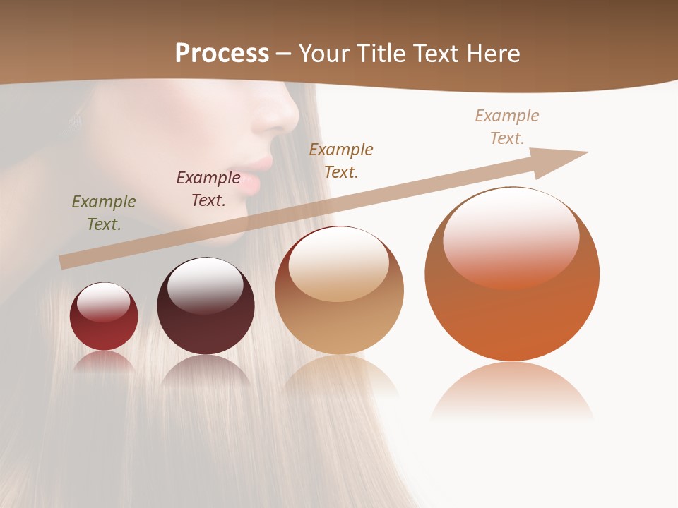 A Woman With Long Blonde Hair Powerpoint Template PowerPoint Template