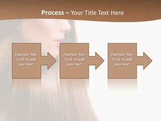 A Woman With Long Blonde Hair Powerpoint Template PowerPoint Template