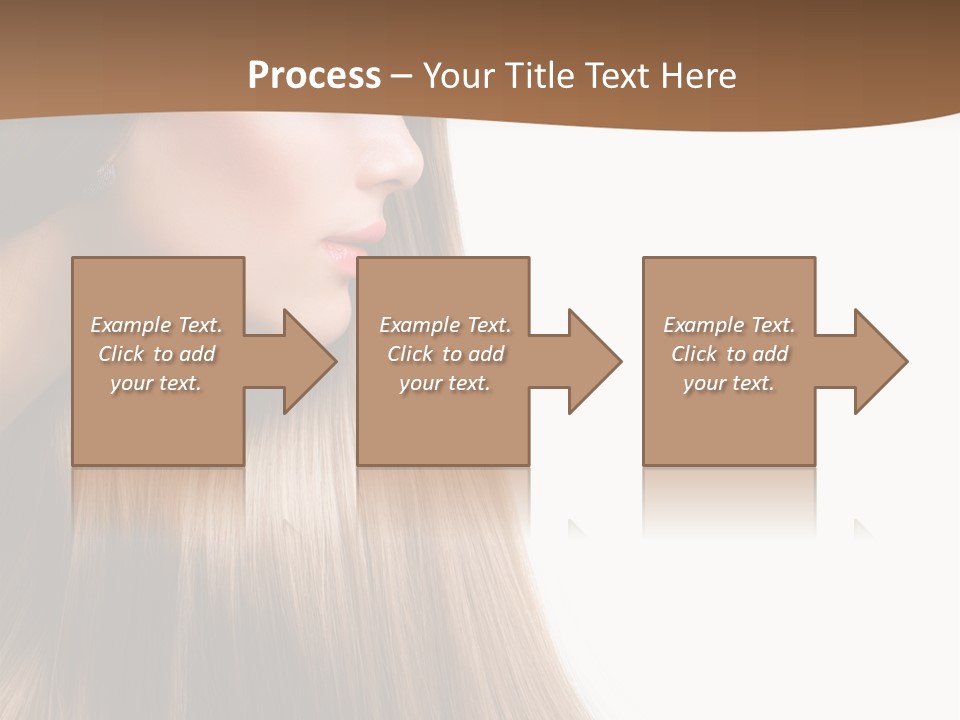 A Woman With Long Blonde Hair Powerpoint Template PowerPoint Template