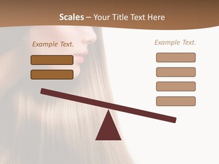 A Woman With Long Blonde Hair Powerpoint Template PowerPoint Template