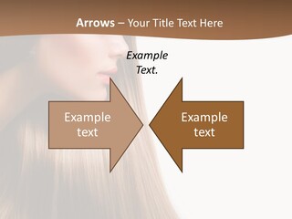 A Woman With Long Blonde Hair Powerpoint Template PowerPoint Template