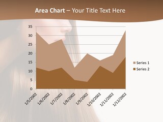 A Woman With Long Blonde Hair Powerpoint Template PowerPoint Template