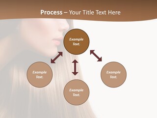 A Woman With Long Blonde Hair Powerpoint Template PowerPoint Template