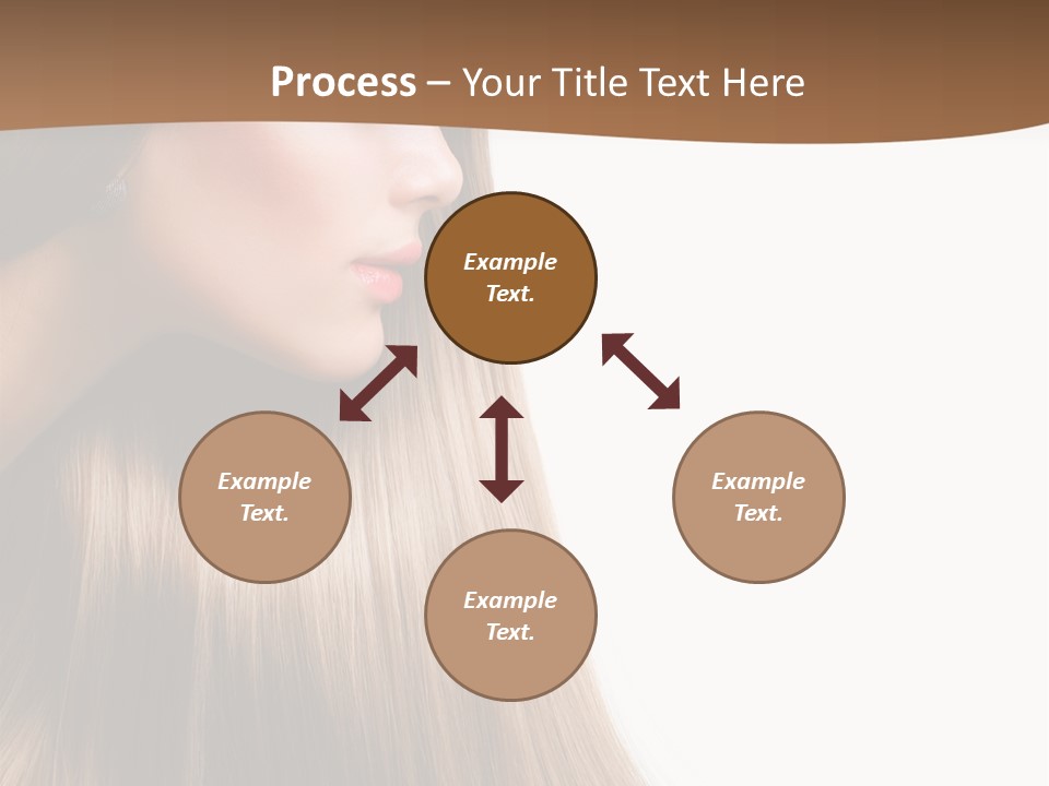A Woman With Long Blonde Hair Powerpoint Template PowerPoint Template