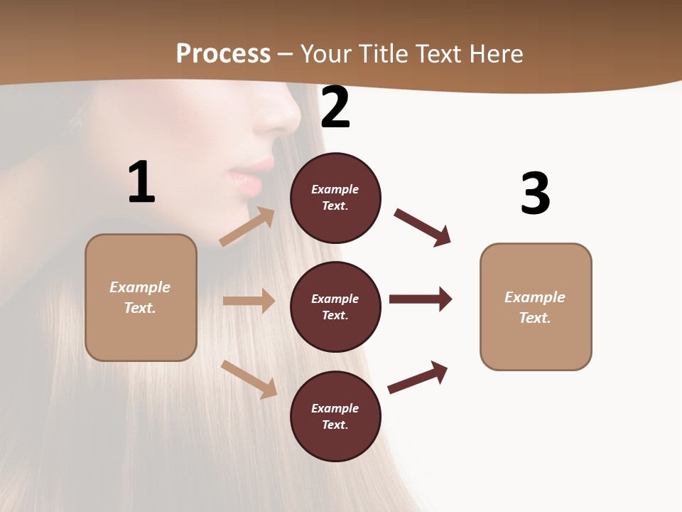 A Woman With Long Blonde Hair Powerpoint Template PowerPoint Template