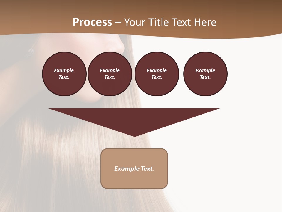 A Woman With Long Blonde Hair Powerpoint Template PowerPoint Template