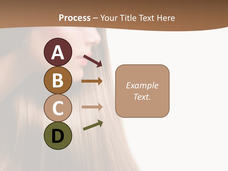 A Woman With Long Blonde Hair Powerpoint Template PowerPoint Template