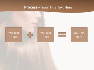 A Woman With Long Blonde Hair Powerpoint Template PowerPoint Template