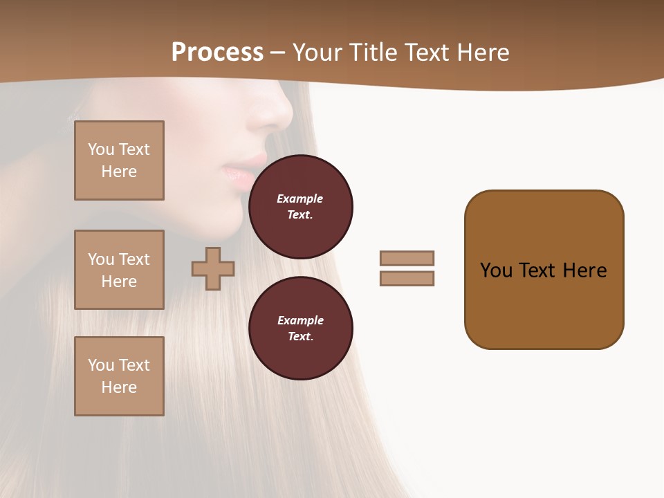 A Woman With Long Blonde Hair Powerpoint Template PowerPoint Template
