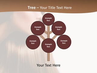 A Woman With Long Blonde Hair Powerpoint Template PowerPoint Template